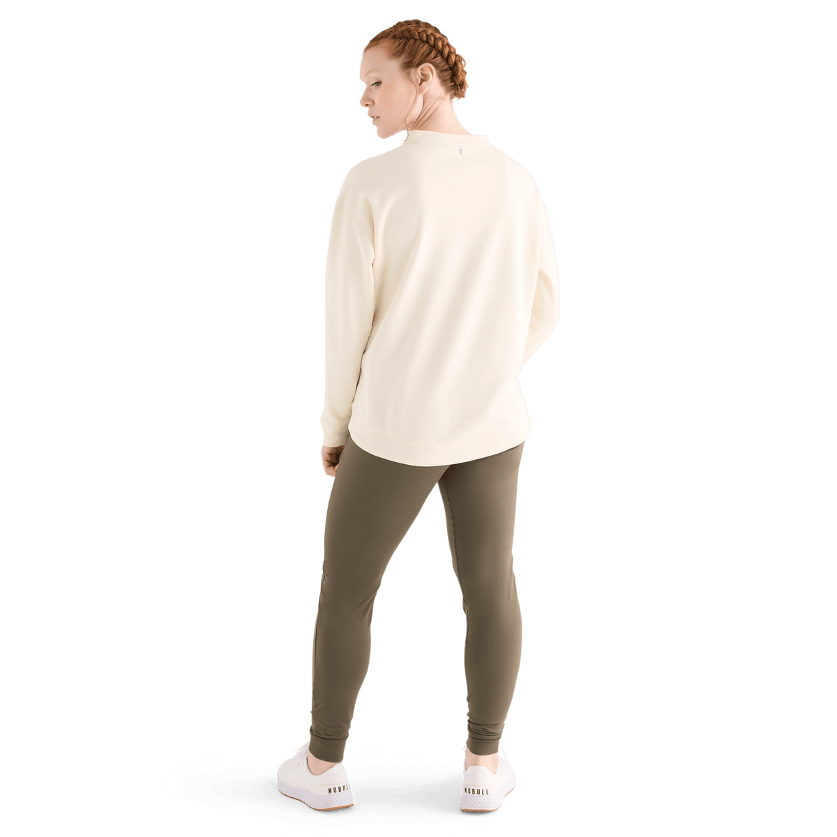 NOBULL Women's Ivory NOBULL Crew Sweatshirt