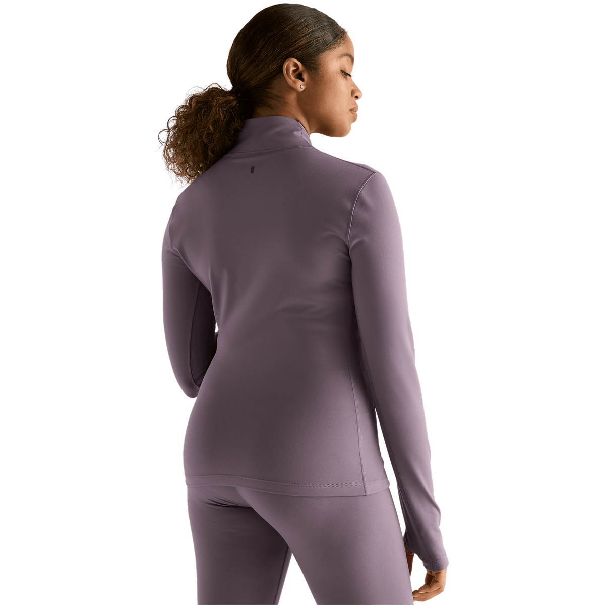 NOBULL Women's Black Plum Matte Zip-Up Jacket