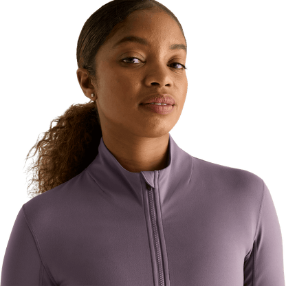 NOBULL Women's Black Plum Matte Zip-Up Jacket