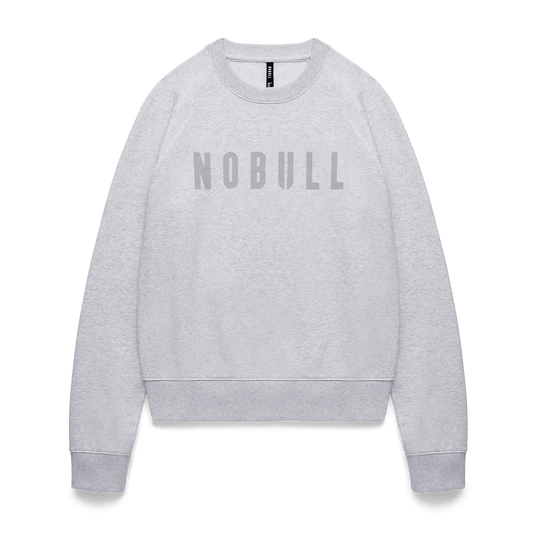 NOBULL Women's Light Grey Heather NOBULL Crew