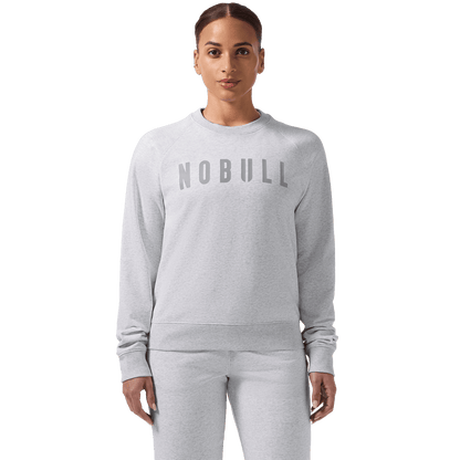 NOBULL Women's Light Grey Heather NOBULL Crew