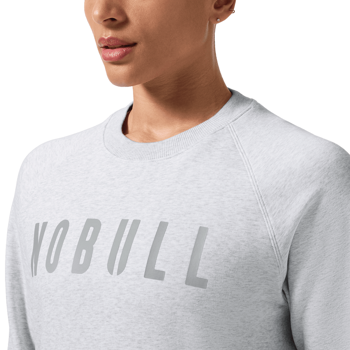 NOBULL Women's Light Grey Heather NOBULL Crew