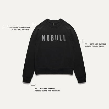 NOBULL Women's Light Grey Heather NOBULL Crew