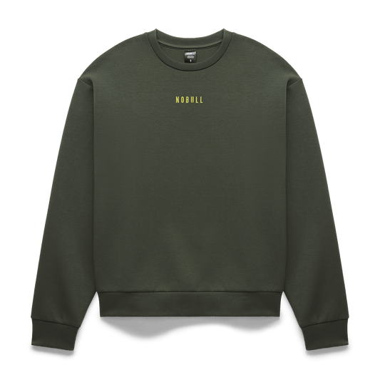 NOBULL Women's Dark Army Elements Crew Sweatshirt