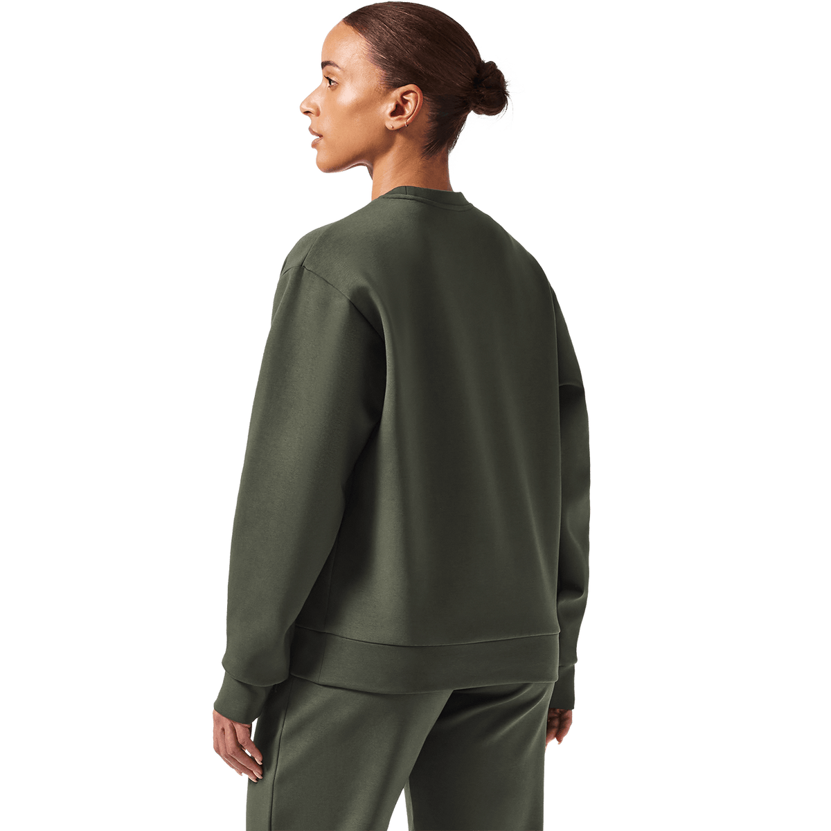 NOBULL Women's Dark Army Elements Crew Sweatshirt