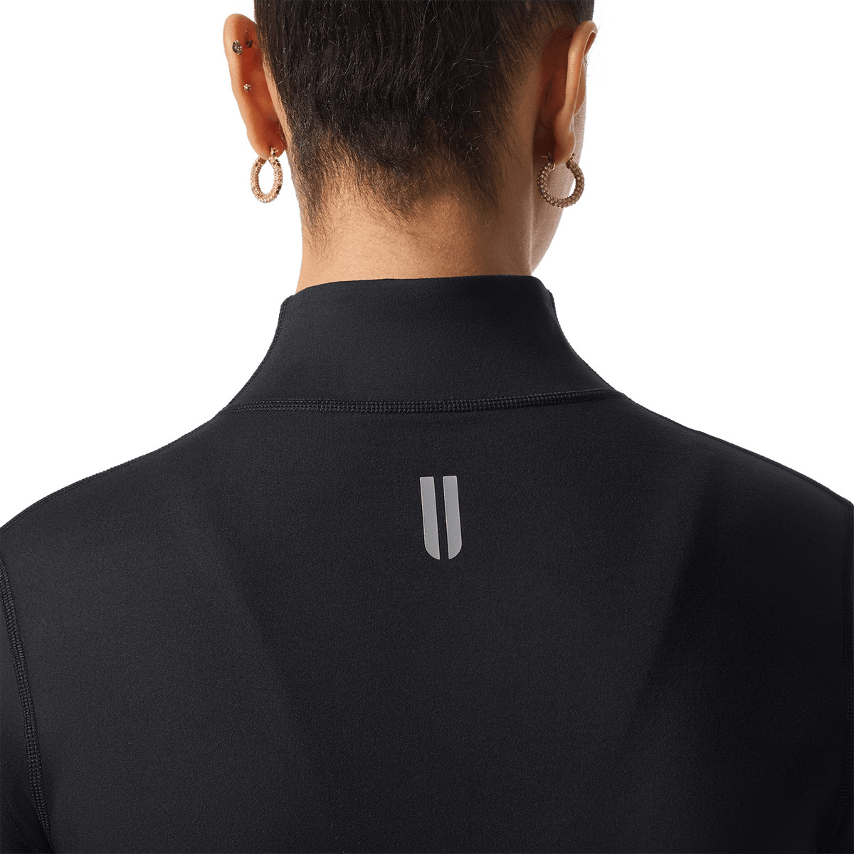 NOBULL Women's Black NOBULL Matte Zip-Up Jacket