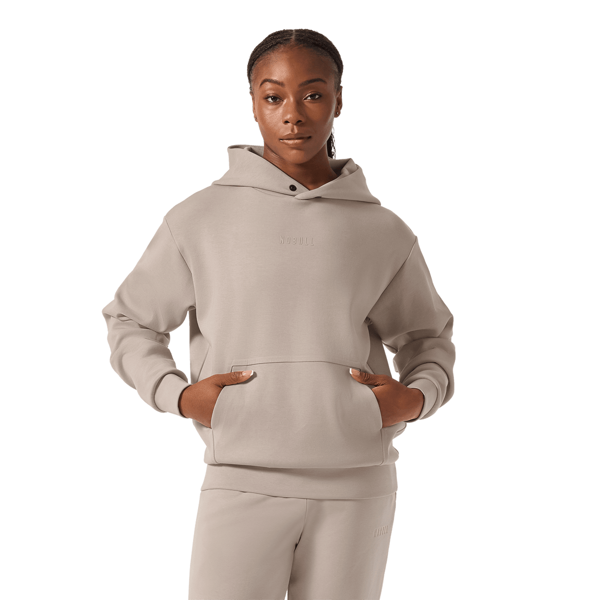 NOBULL Women's Taupe Elements Hoodie