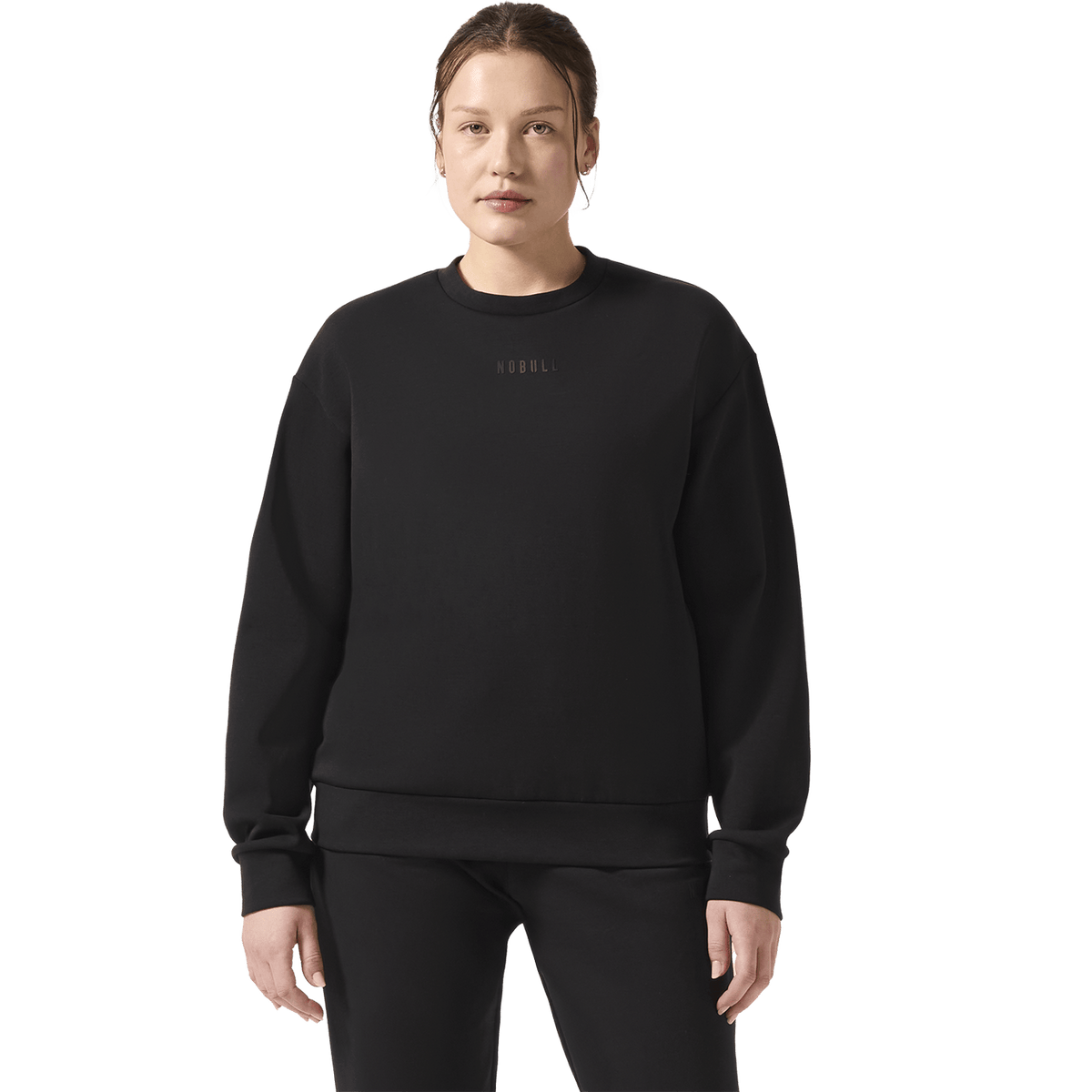 NOBULL Women's Black Elements Crew Sweatshirt