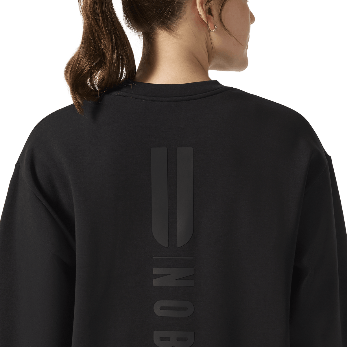 NOBULL Women's Black Elements Crew Sweatshirt