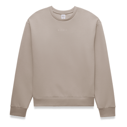 NOBULL Women's Taupe Elements Crew Sweatshirt