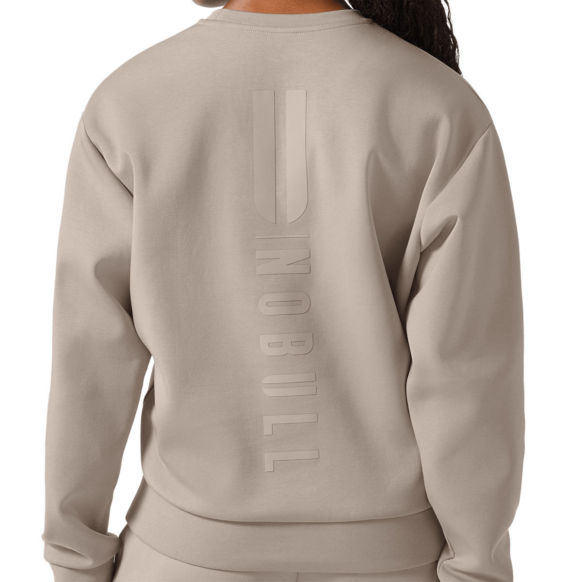 NOBULL Women's Taupe Elements Crew Sweatshirt