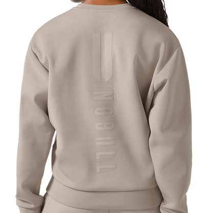 NOBULL Women's Taupe Elements Crew Sweatshirt
