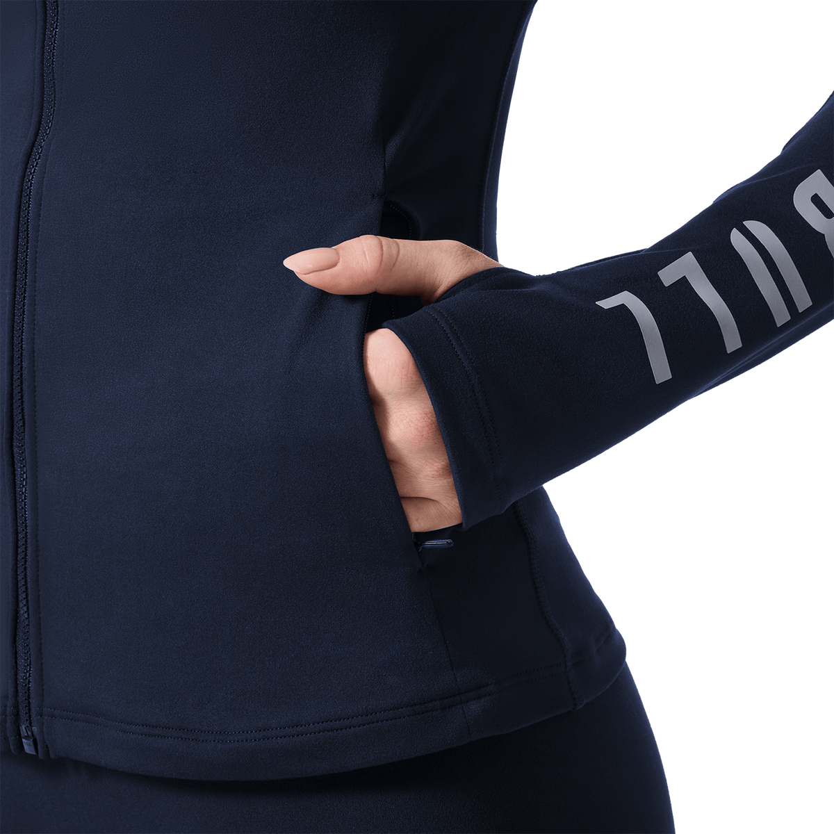NOBULL Women's Night Navy NOBULL Matte Zip-Up Jacket