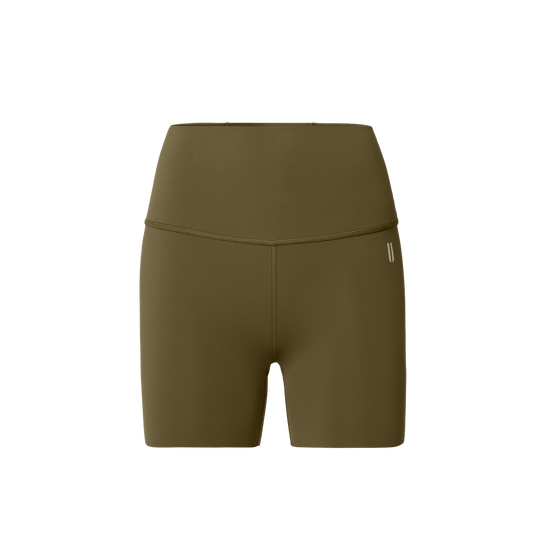 NOBULL Women's Tactical Green High-Rise Drive Short 4"