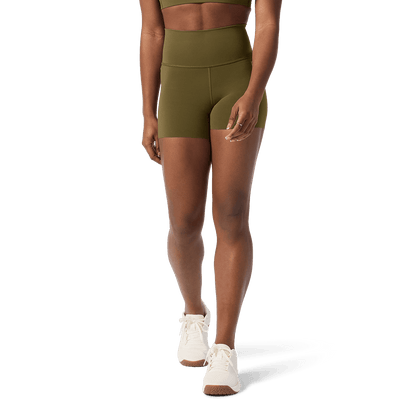 NOBULL Women's Tactical Green High-Rise Drive Short 4"