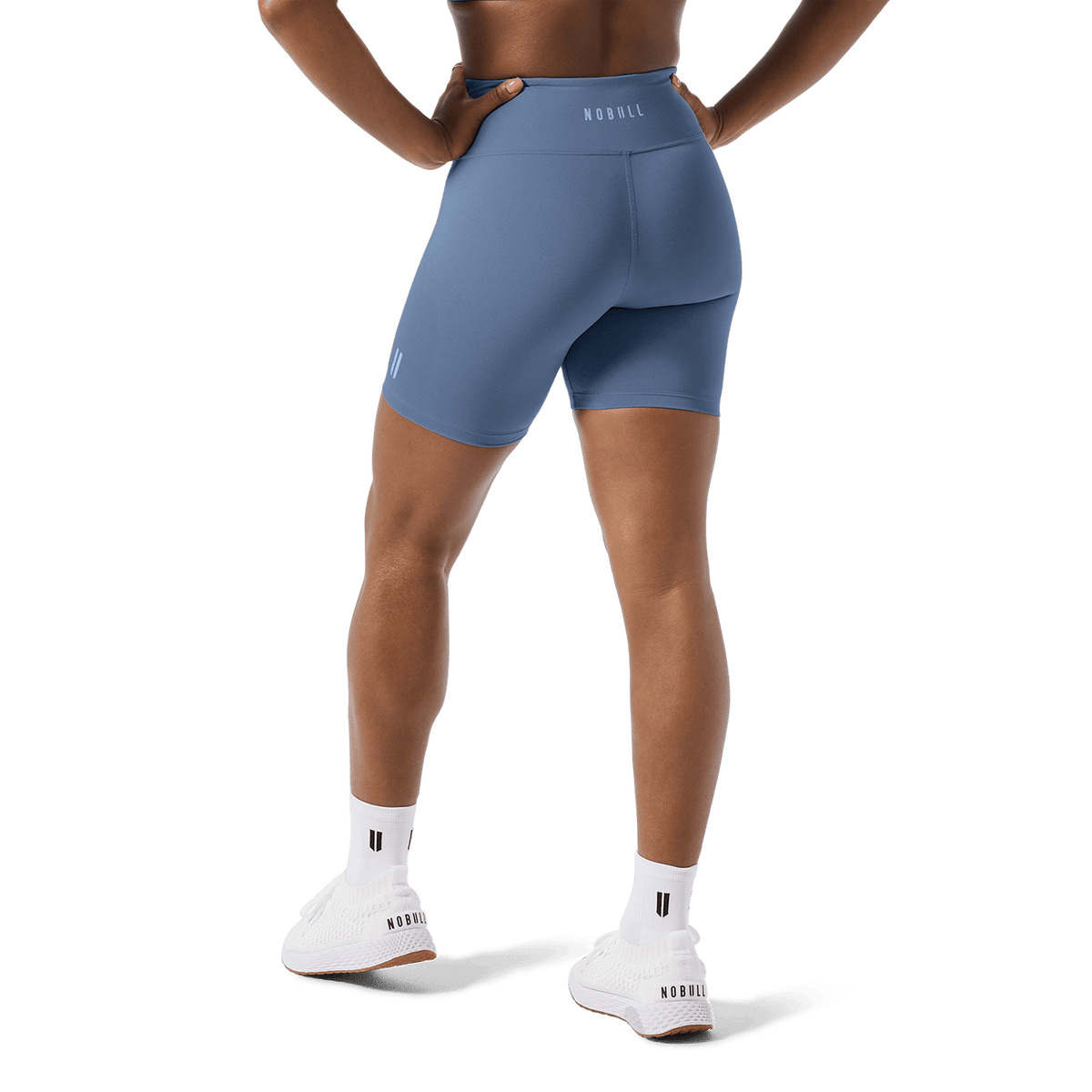 NOBULL Women's Dusty Blue U High-Rise Matte Short 6"