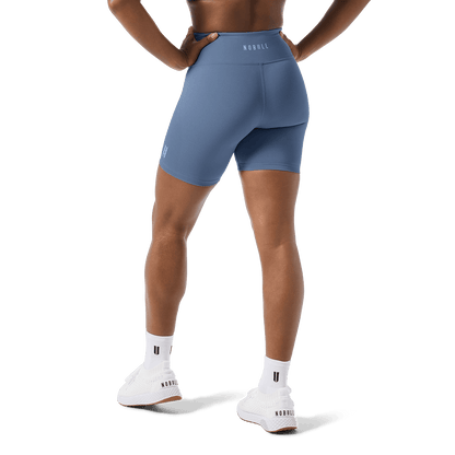 NOBULL Women's Dusty Blue U High-Rise Matte Short 6"