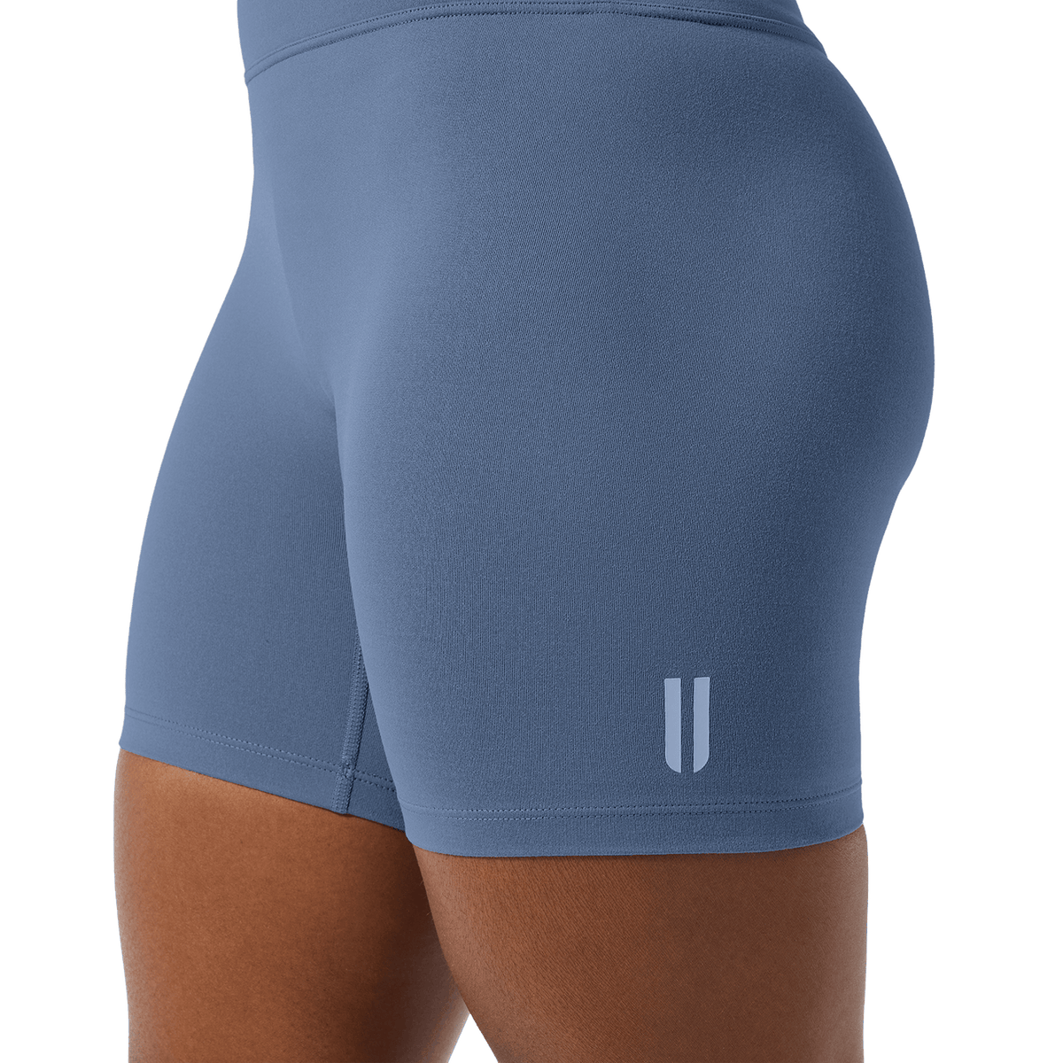 NOBULL Women's Dusty Blue U High-Rise Matte Short 6"