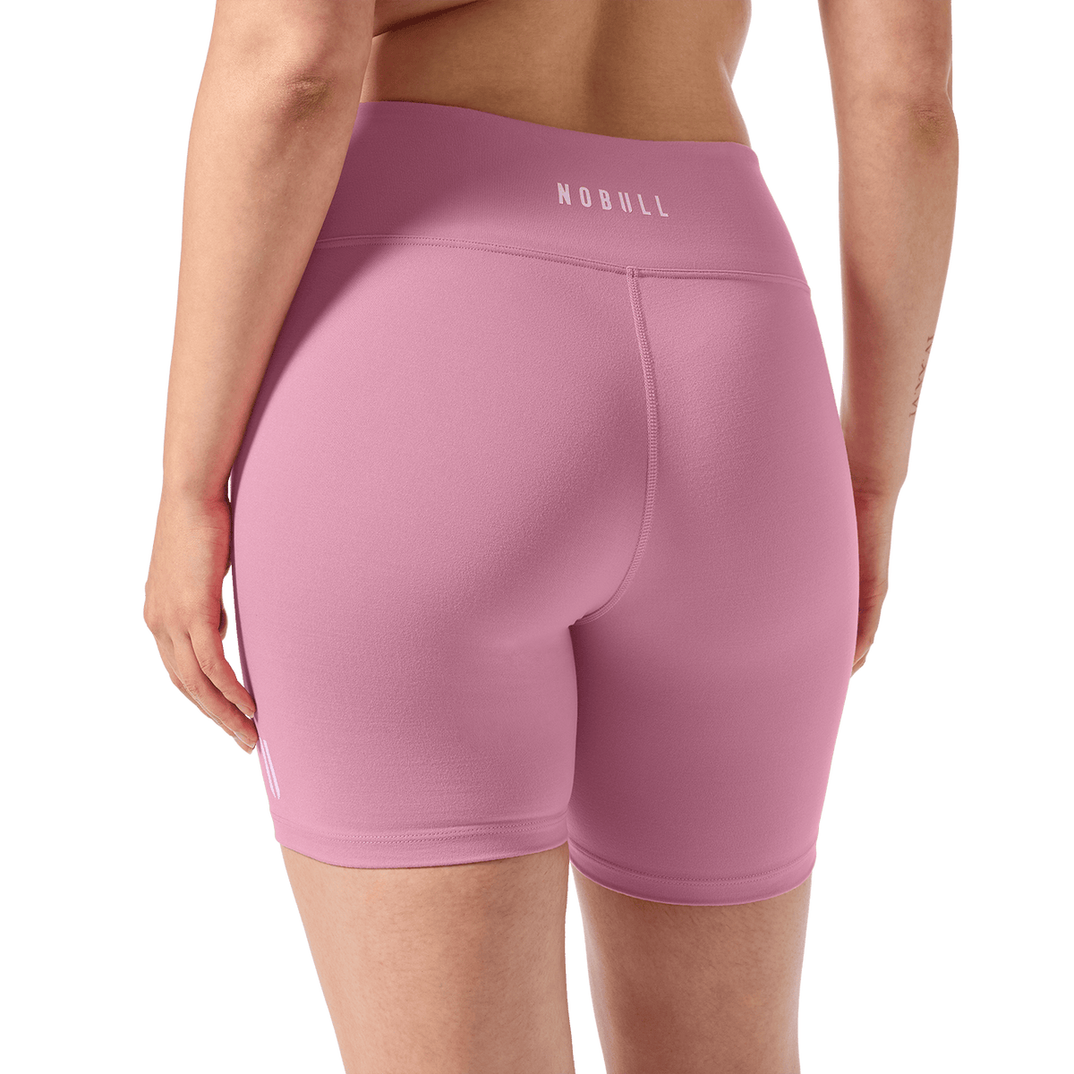 NOBULL Women's Soft Pink U High-Rise Matte Short 6"
