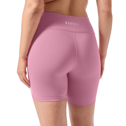 NOBULL Women's Soft Pink U High-Rise Matte Short 6"