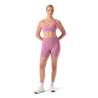 NOBULL Women's Soft Pink U High-Rise Matte Short 6"