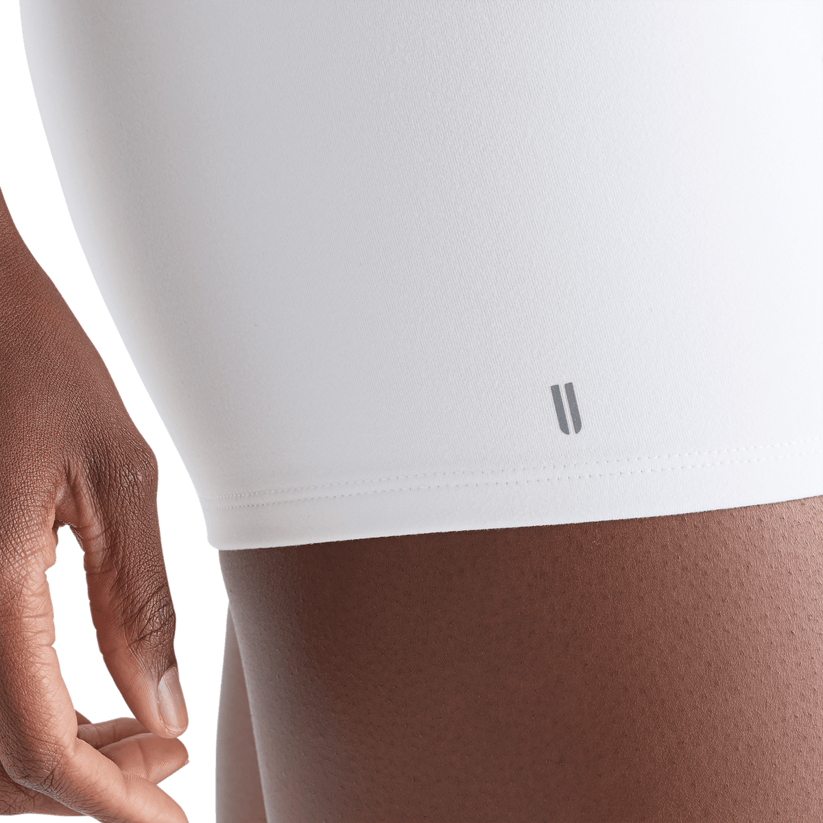 NOBULL Women's White 4" High-Rise Matte Short