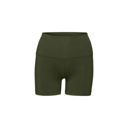 NOBULL Women's Dark Army 4" High-Rise Matte Short