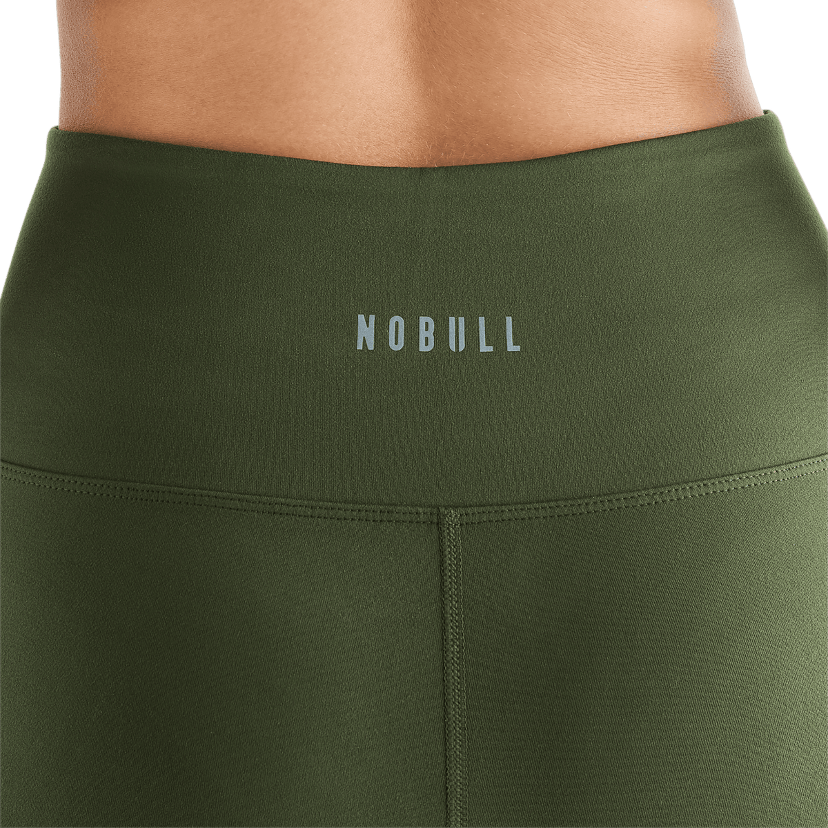NOBULL Women's Dark Army 4" High-Rise Matte Short