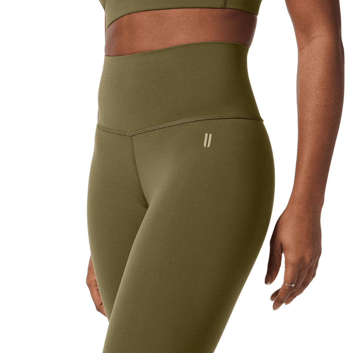 NOBULL Women's Tactical Green High-Rise Drive Tight 25"