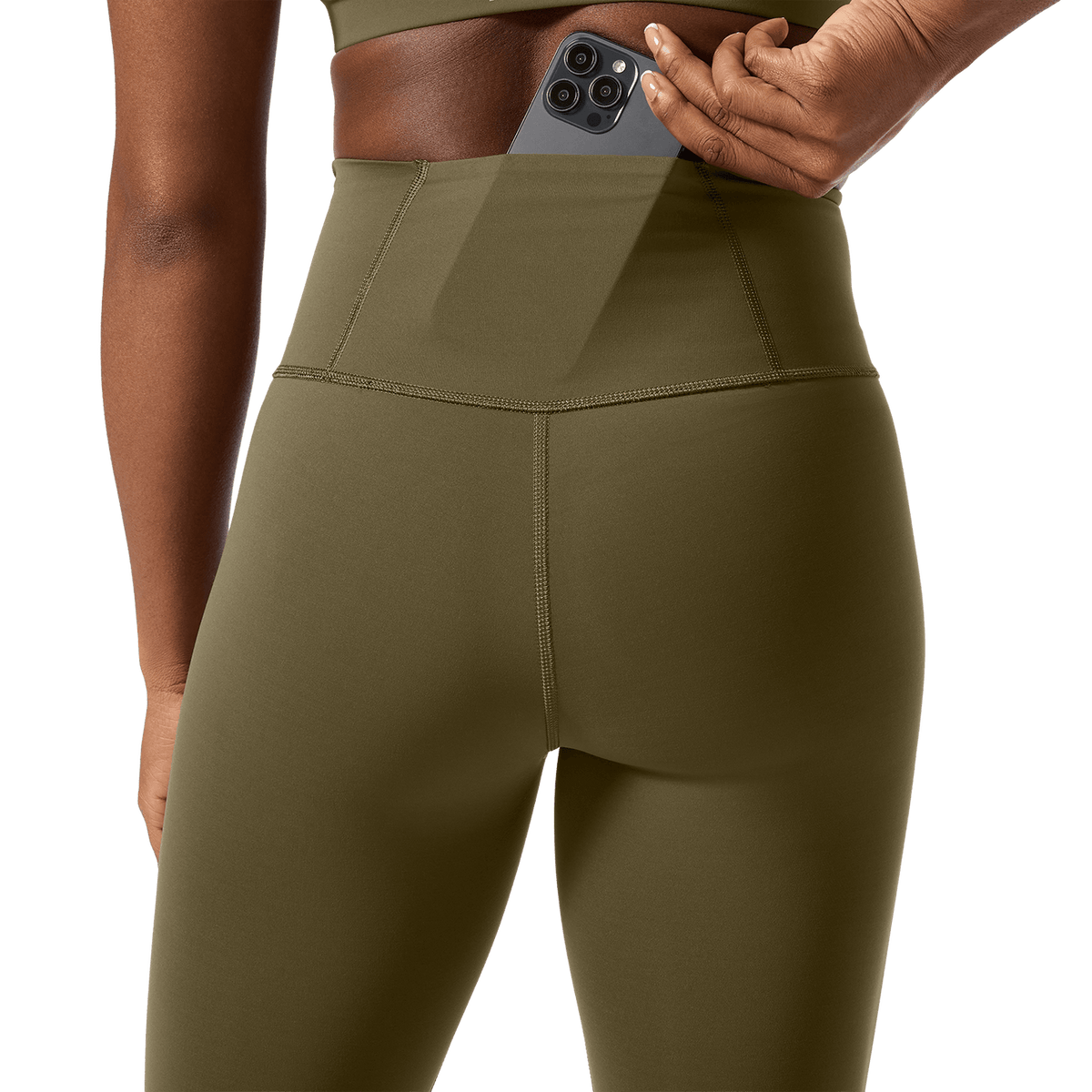 NOBULL Women's Tactical Green High-Rise Drive Tight 25"