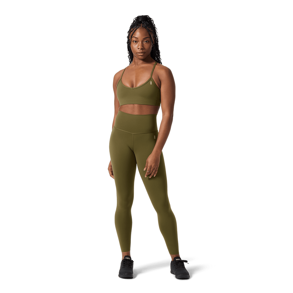 NOBULL Women's Tactical Green High-Rise Drive Tight 25"