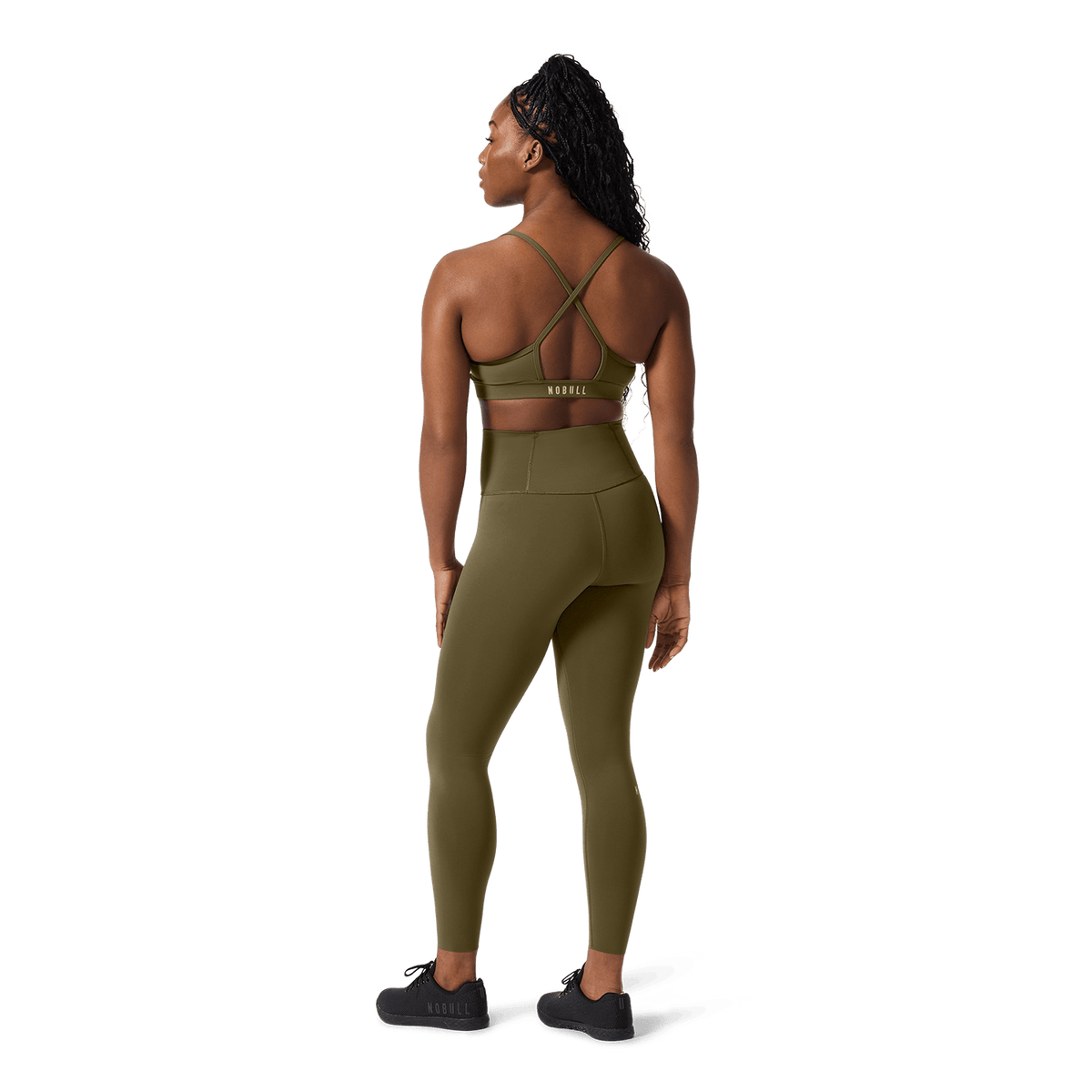NOBULL Women's Tactical Green High-Rise Drive Tight 25"
