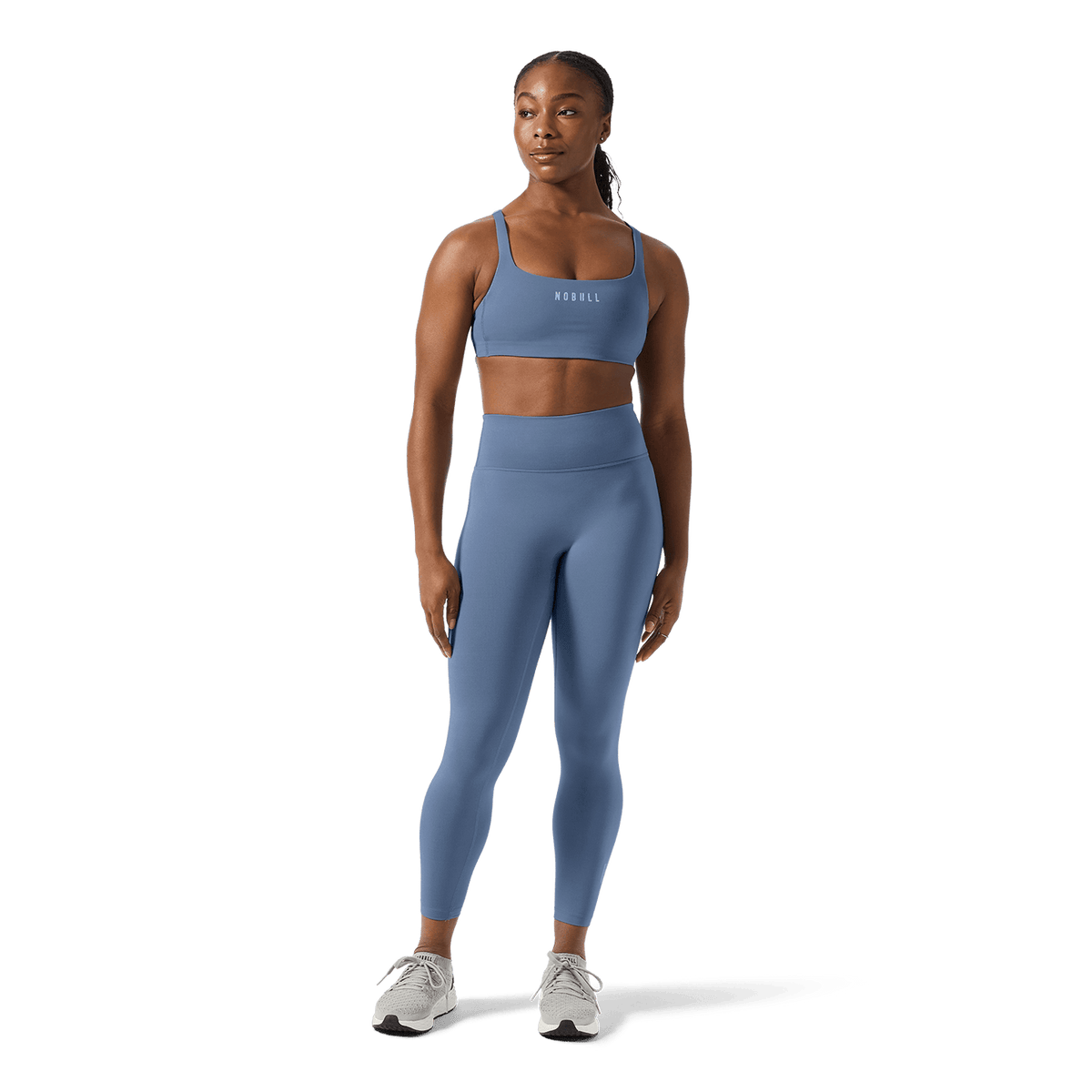 NOBULL Women's Dusty Blue U High-Rise Matte Tights 25"