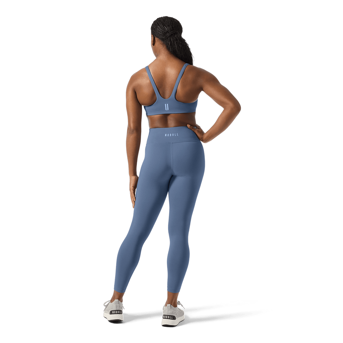 NOBULL Women's Dusty Blue U High-Rise Matte Tights 25"