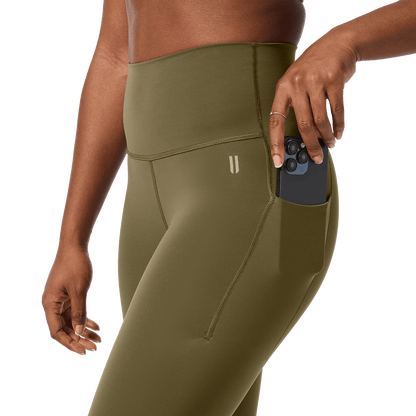 NOBULL Women's Tactical Green High-Rise Drive Tight 28"