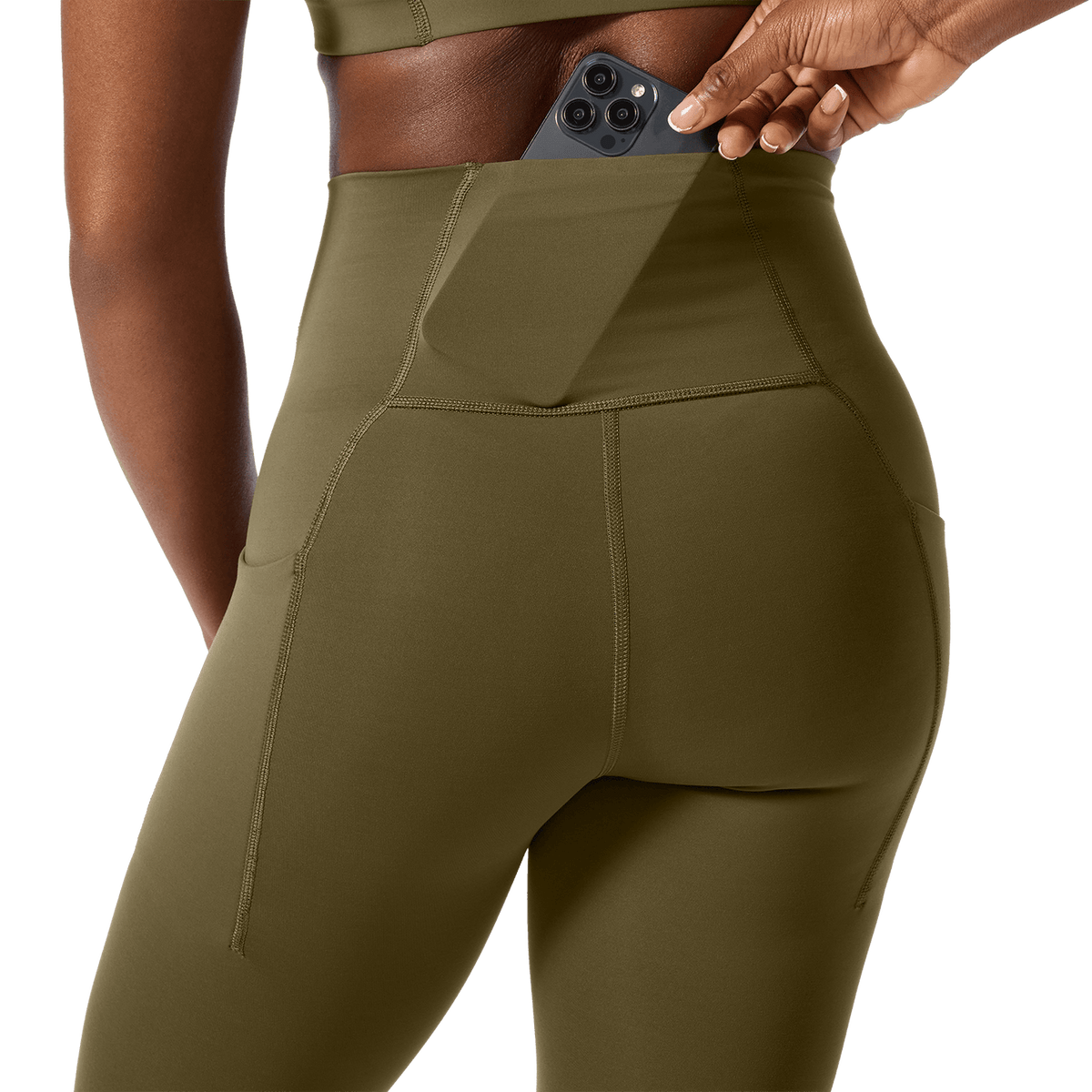 NOBULL Women's Tactical Green High-Rise Drive Tight 28"