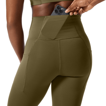 NOBULL Women's Tactical Green High-Rise Drive Tight 28"