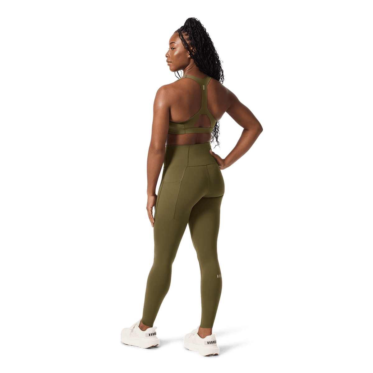 NOBULL Women's Tactical Green High-Rise Drive Tight 28"
