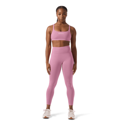 NOBULL Women's Soft Pink U High-Rise Matte Tights 25"