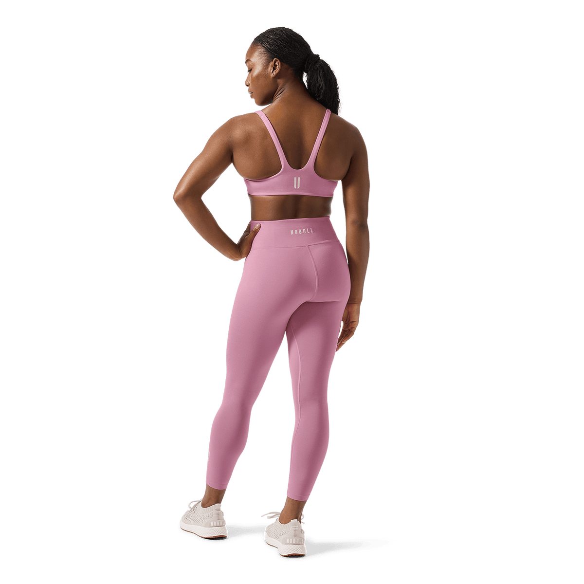 NOBULL Women's Soft Pink U High-Rise Matte Tights 25"