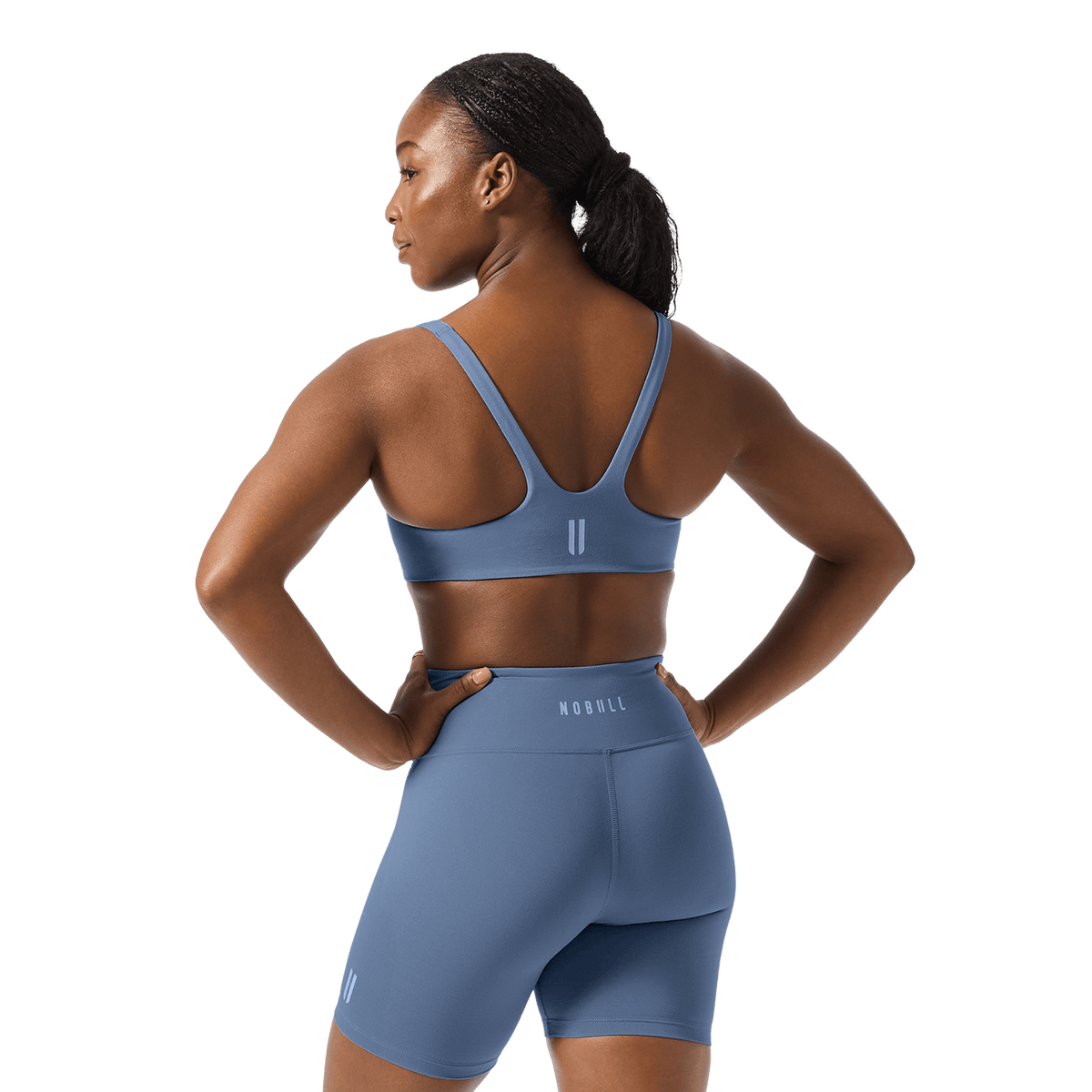 NOBULL Dusty Blue NOBULL Matte Square Neck Sports Bra
