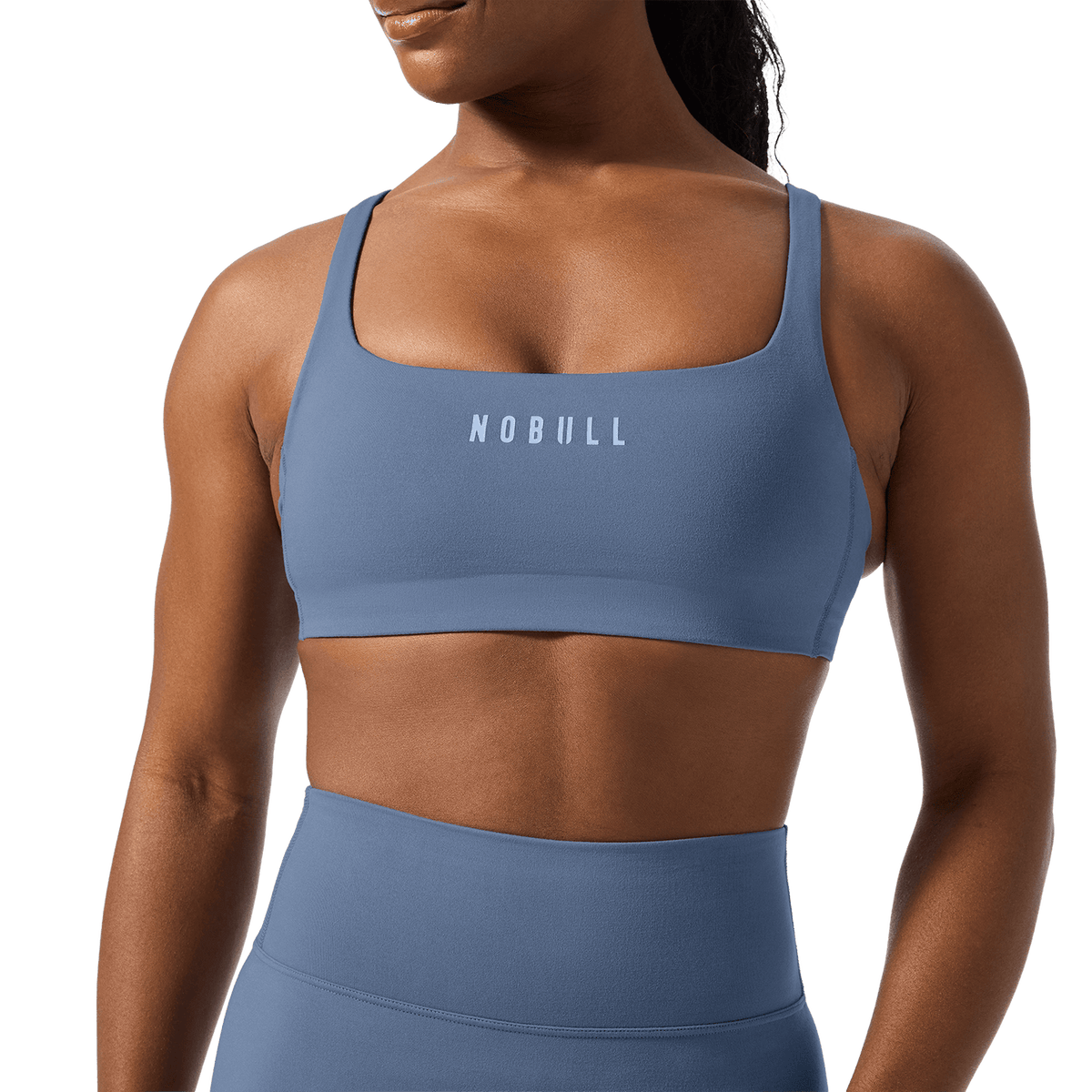 NOBULL Dusty Blue NOBULL Matte Square Neck Sports Bra
