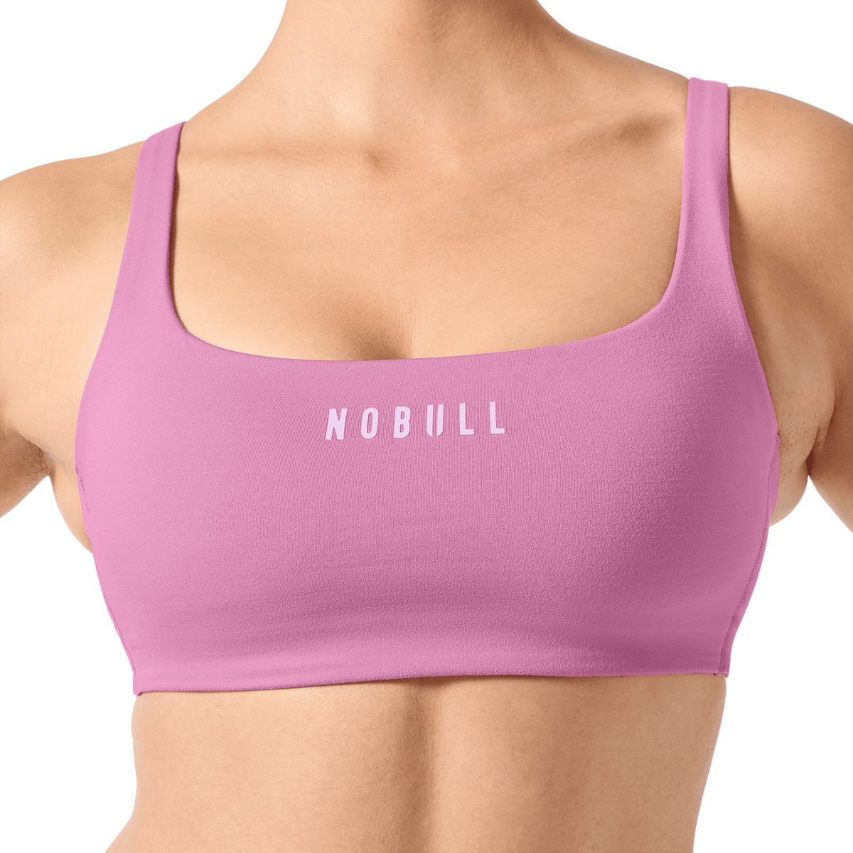 NOBULL Soft Pink NOBULL Matte Square Neck Sports Bra