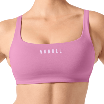 NOBULL Soft Pink NOBULL Matte Square Neck Sports Bra