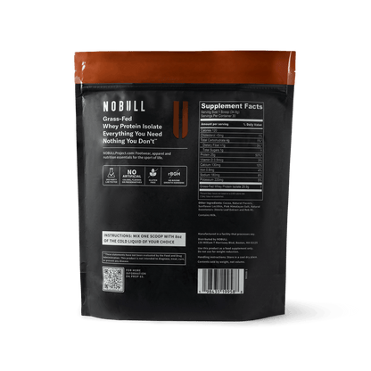 NOBULL Grass-Fed Whey Protein Isolate | Chocolate  Nutrition