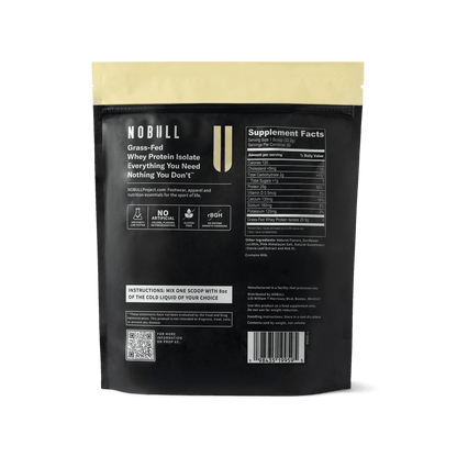 NOBULL Grass-Fed Whey Protein Isolate | Vanilla  Nutrition