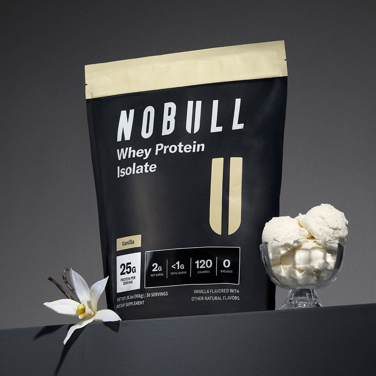 NOBULL Grass-Fed Whey Protein Isolate | Vanilla  Nutrition