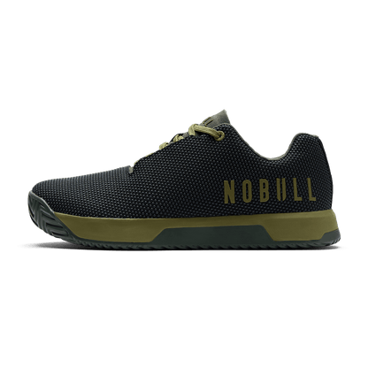 NOBULL Men's Jet Black Olive Drab Dark Army Outwork Edge Shoes