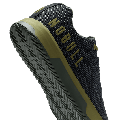 NOBULL Men's Jet Black Olive Drab Dark Army Outwork Edge Shoes
