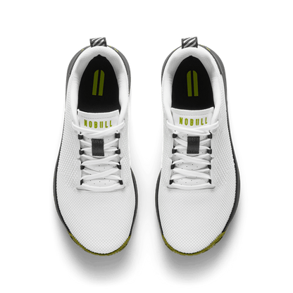 NOBULL Men's Classic White Urban Green Outwork Flex Shoes